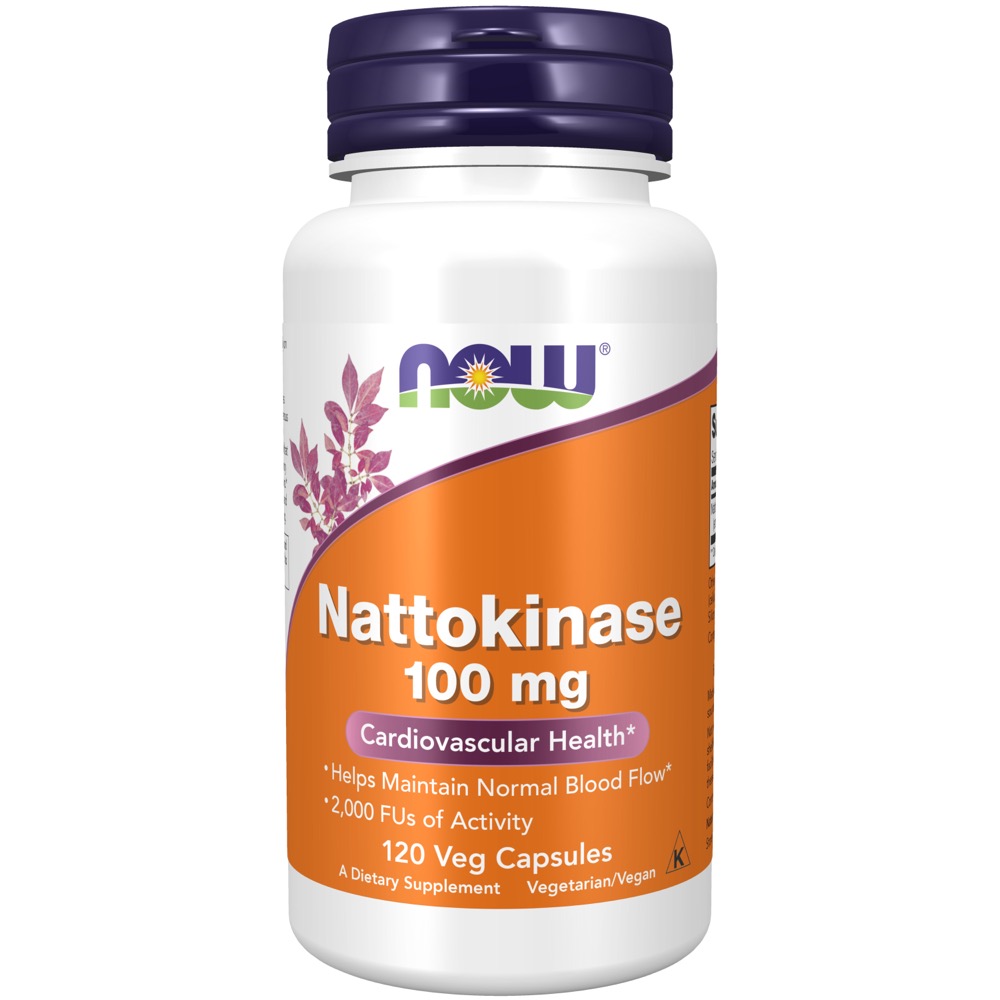 Now Vitamins - Nattokinase 100Mg 120Vcaps 