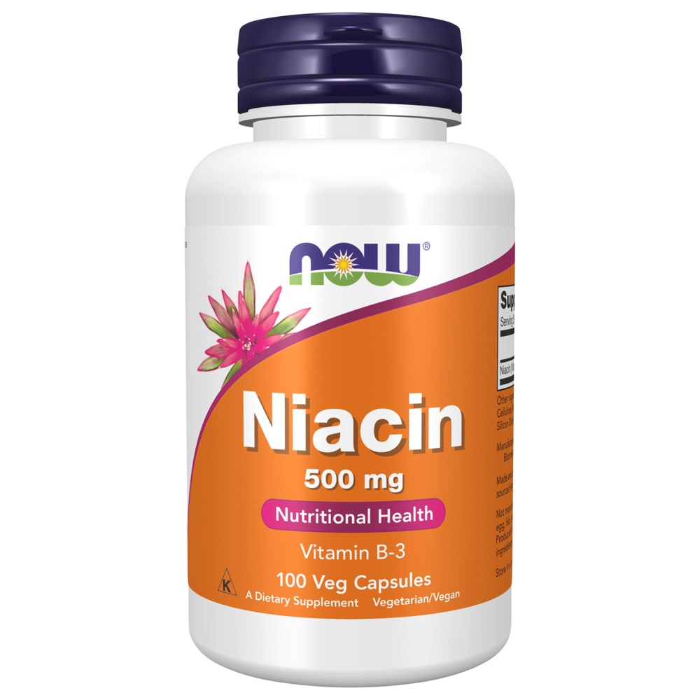 Now Vitamins - Niacin 500 Mg 100 Caps