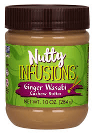Now Vitamins - Nut Butter Ginger Wasabi Cashew 10 oz jar-OUT OF STOCK