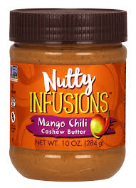 Now Vitamins - Nut Butter Mango Chili Cashew 10 oz jar      TEMPORARILY UNAVAILABLE