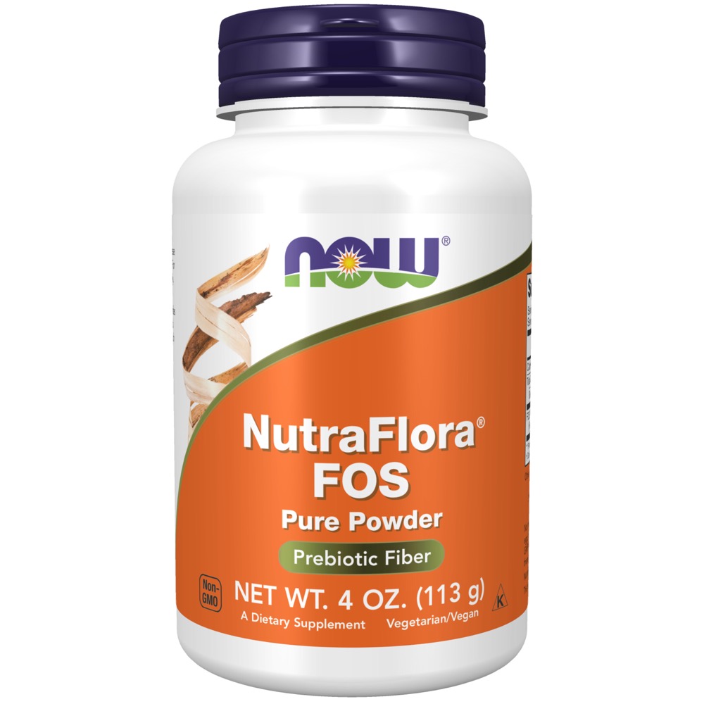 Now Vitamins - Nutra Flora Fos Vegetarian 4 oz.