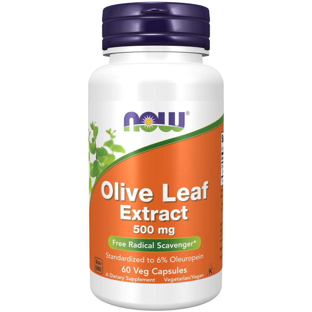 Now Vitamins - Olive Leaf Ext 500Mg 6% 60 Vcaps