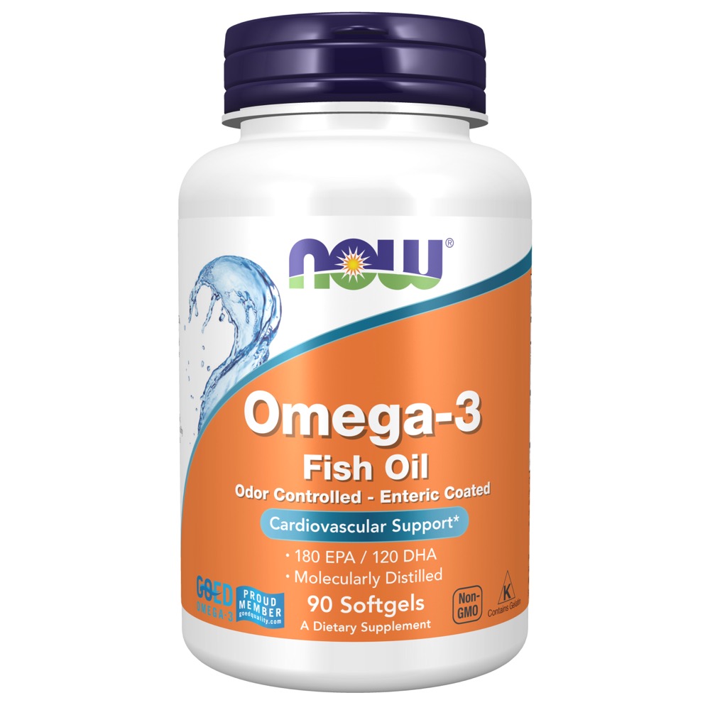 Now Vitamins - Omega-3 1000 Mg Molecularly Distilled 90 Softgels