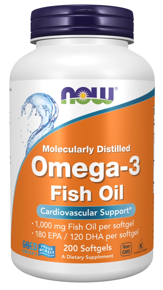 Now Vitamins - Omega-3 1000Mg 200 Sgels