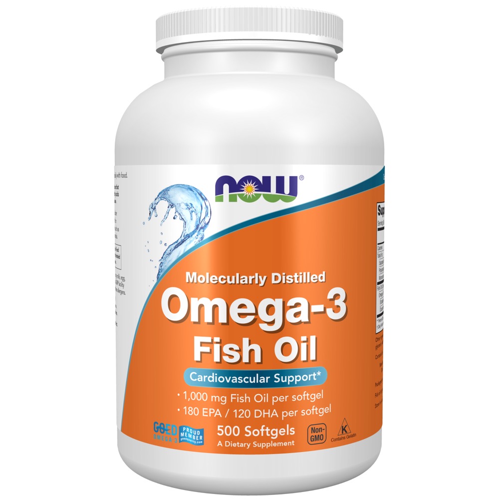 Now Vitamins - Omega-3 500 Softgels