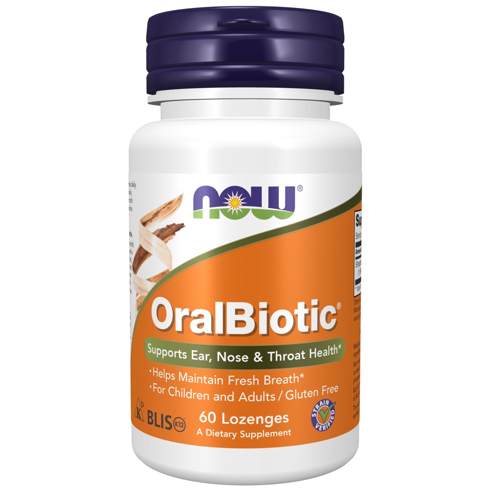 Now Vitamins - Oralbiotic 60 Lozenges