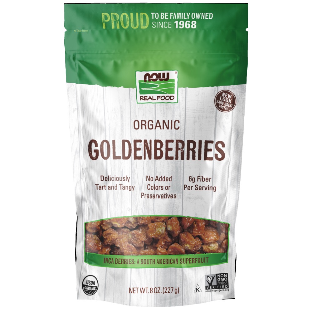 Now Vitamins - Organic Golden Berries (Certified Organic) 8oz.