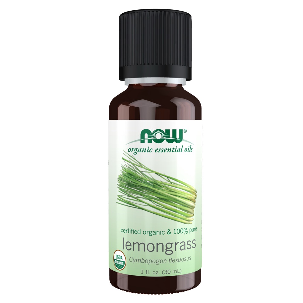Now Vitamins - Organic Lemongrass Oil 1 OZ