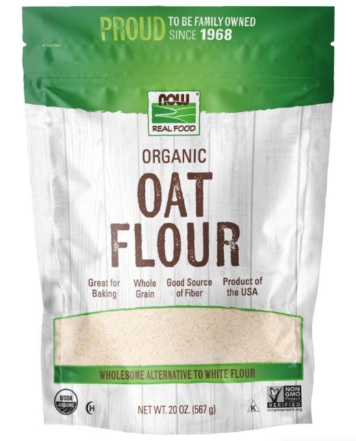 Now Vitamins - Organic Oat Flour 20 oz