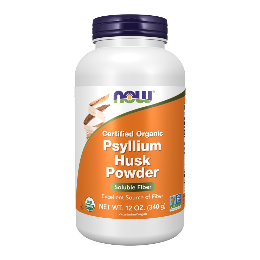 Now Vitamins - Organic Psyllium Husk Powder 12 oz.