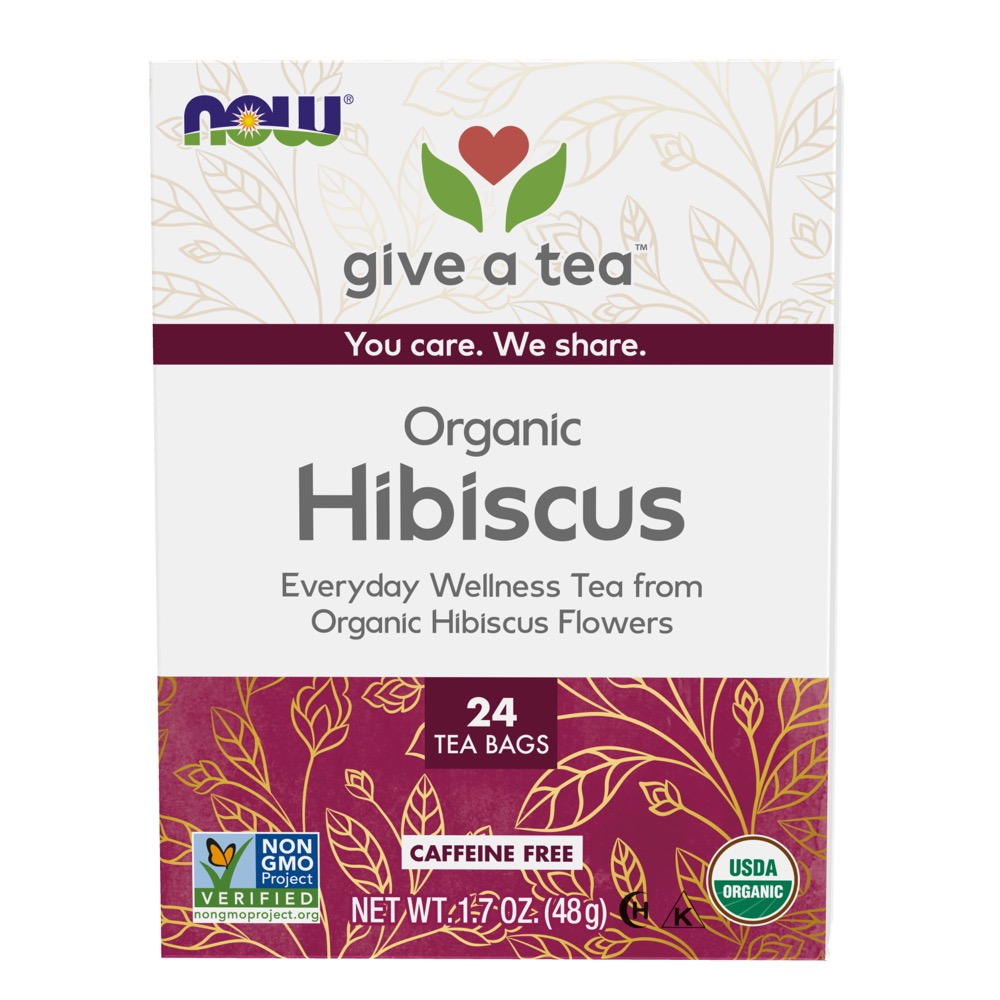 Now Vitamins - Organically Hip Hibiscus Tea 24 Bags