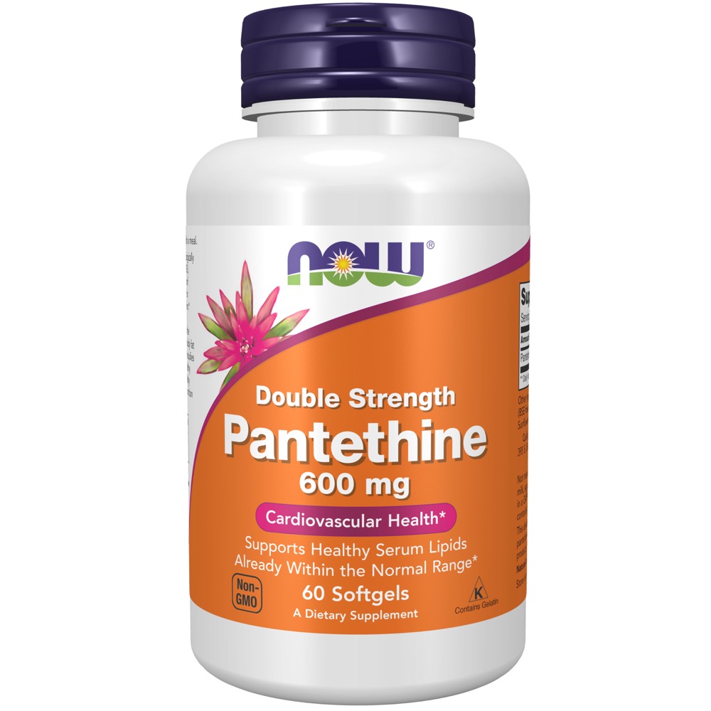 Now Vitamins - Pantethine Double Strength 600Mg 60 Softgels