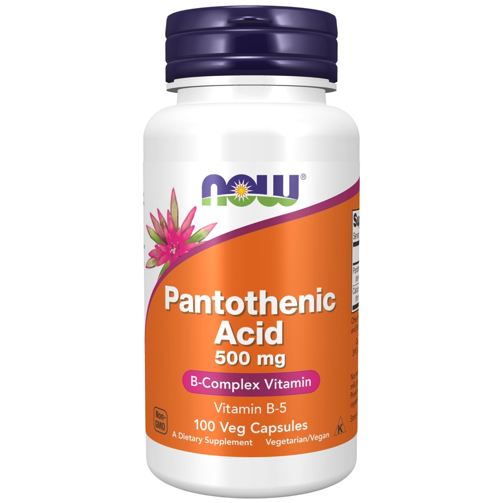 Now Vitamins - Pantothenic Acid 500Mg 100 Caps