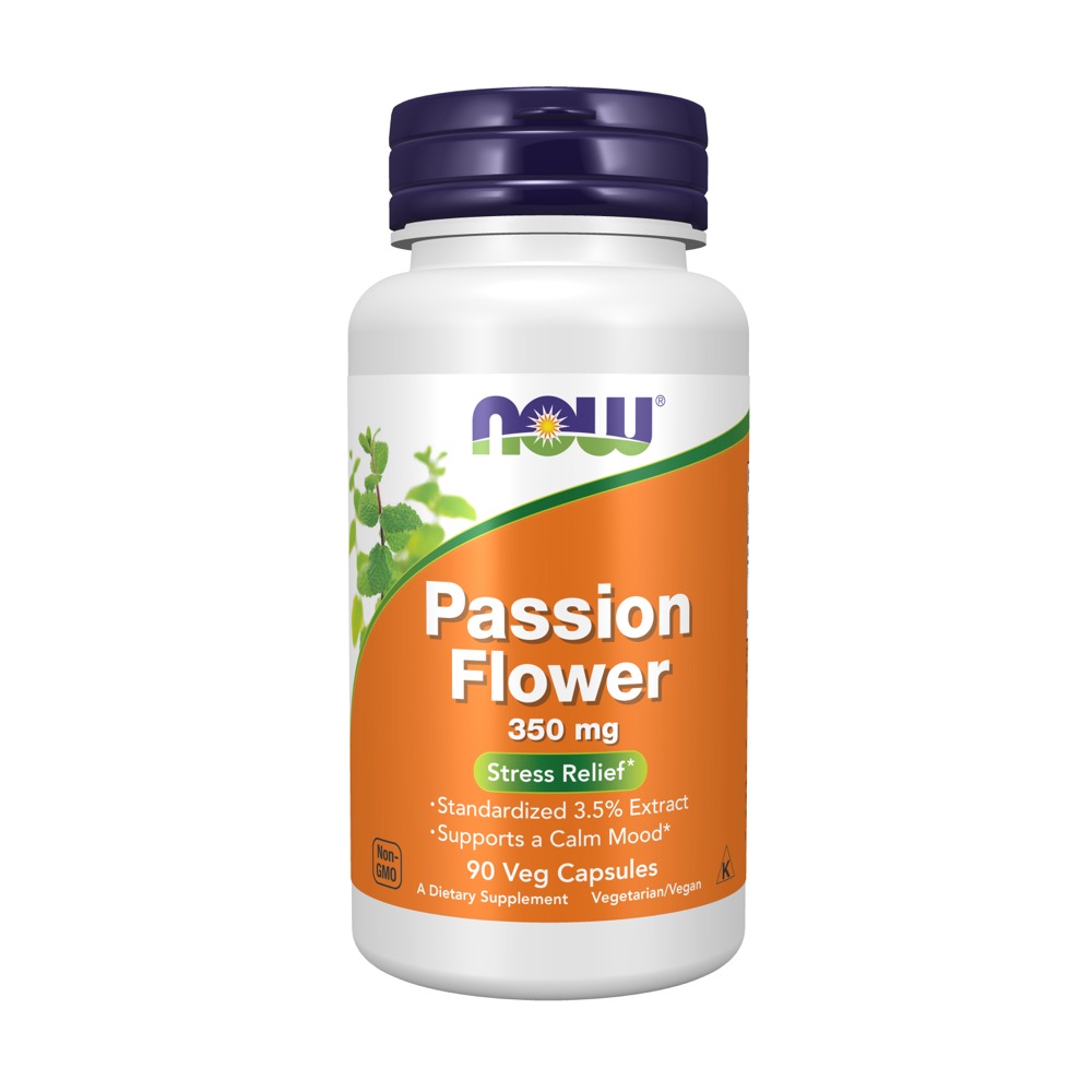 Now Vitamins - Passion Flower Extract 350 Mg 90 Vcaps