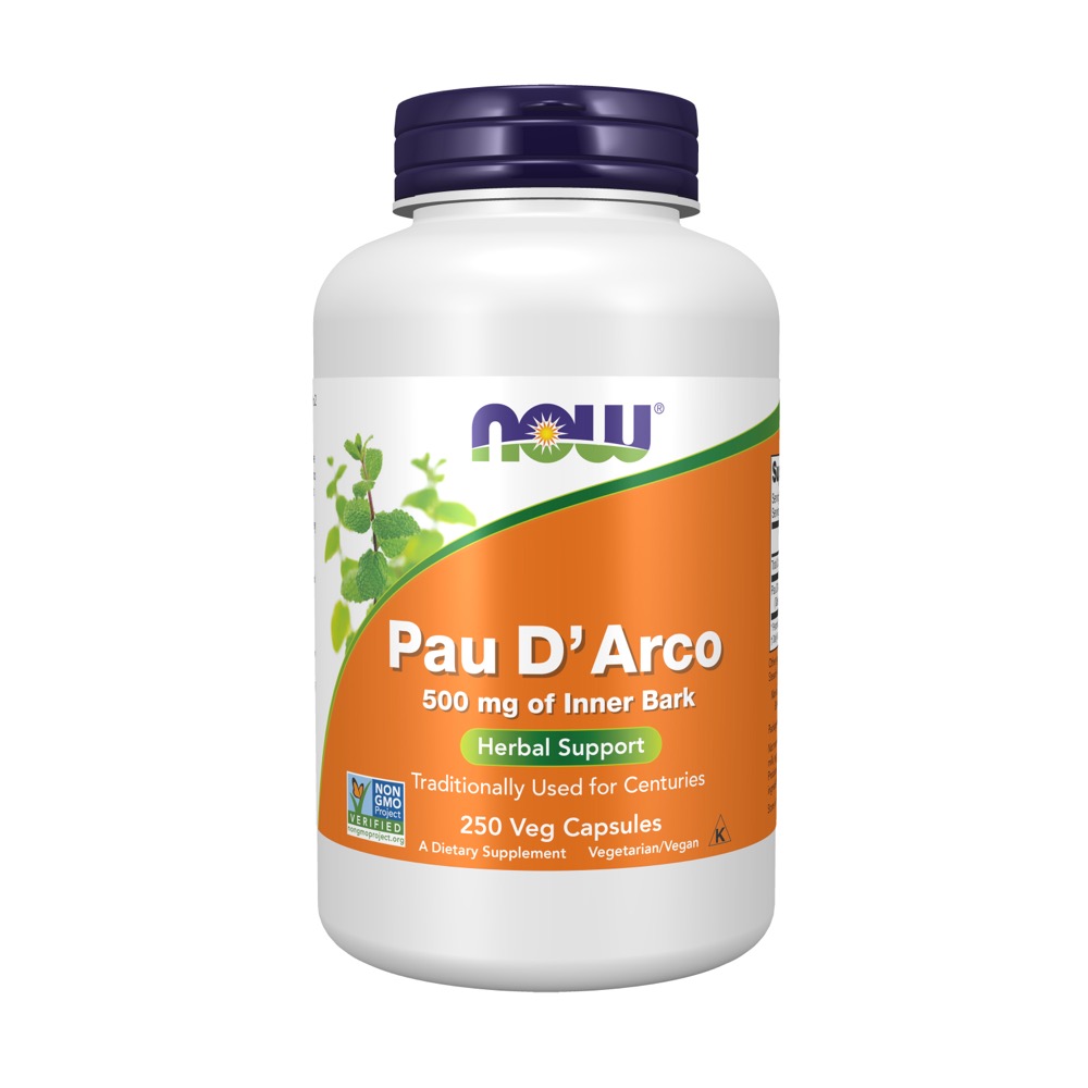 Now Vitamins - Pau D' Arco 500 Mg Of Inner Bark 250 Caps