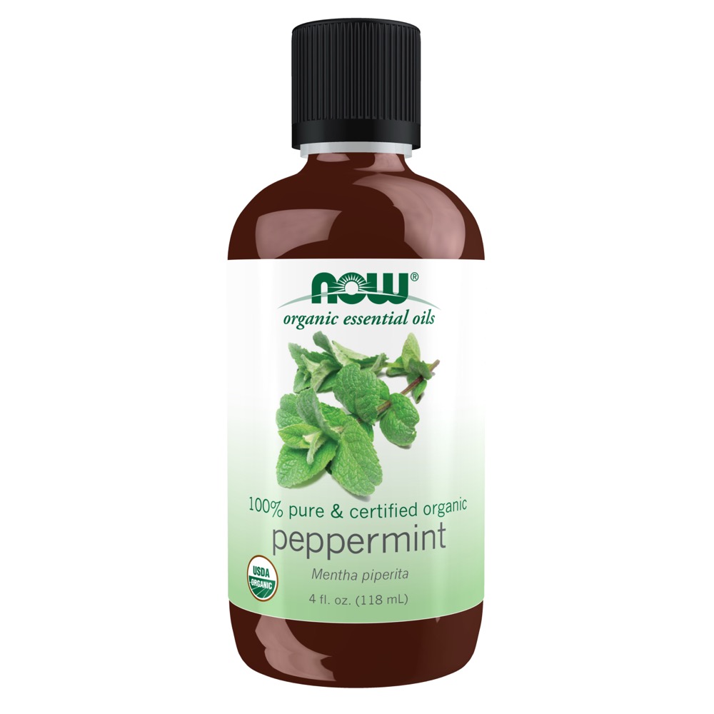 Now Vitamins - Peppermint Oil 4oz, Certified Organic