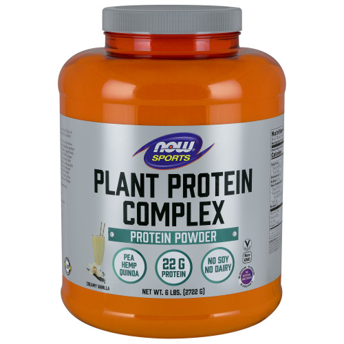 Now Vitamins - Plant Protein Complex Creamy Vanilla 6 lbs-out of stock.