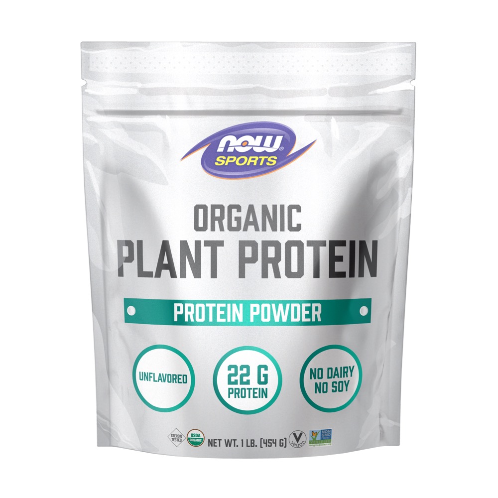 Now Vitamins - Plant Protein Organic, Unflavored 1lb