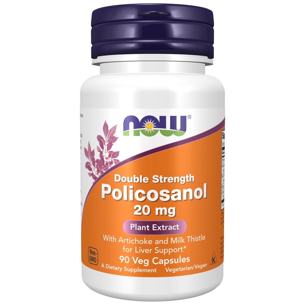 Now Vitamins - Policosanol Double Strength 20 Mg 90/Vcaps