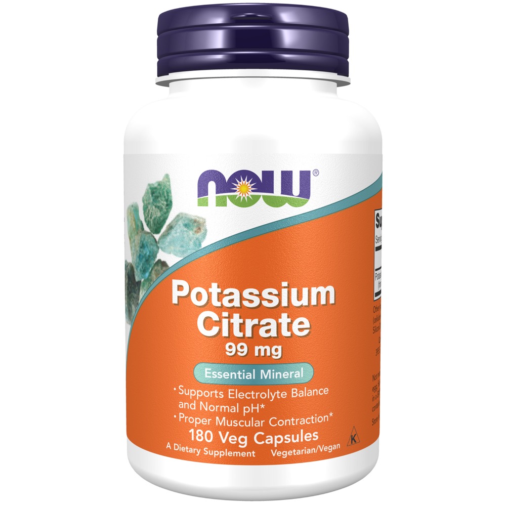 Now Vitamins - Potassium Citrate 99 Mg 180 Capsules   