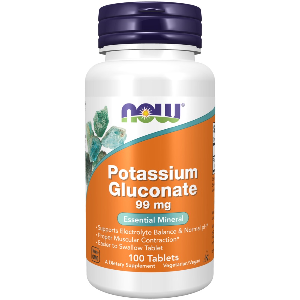Now Vitamins - Potassium Gluconate 99Mg 100 Tabs
