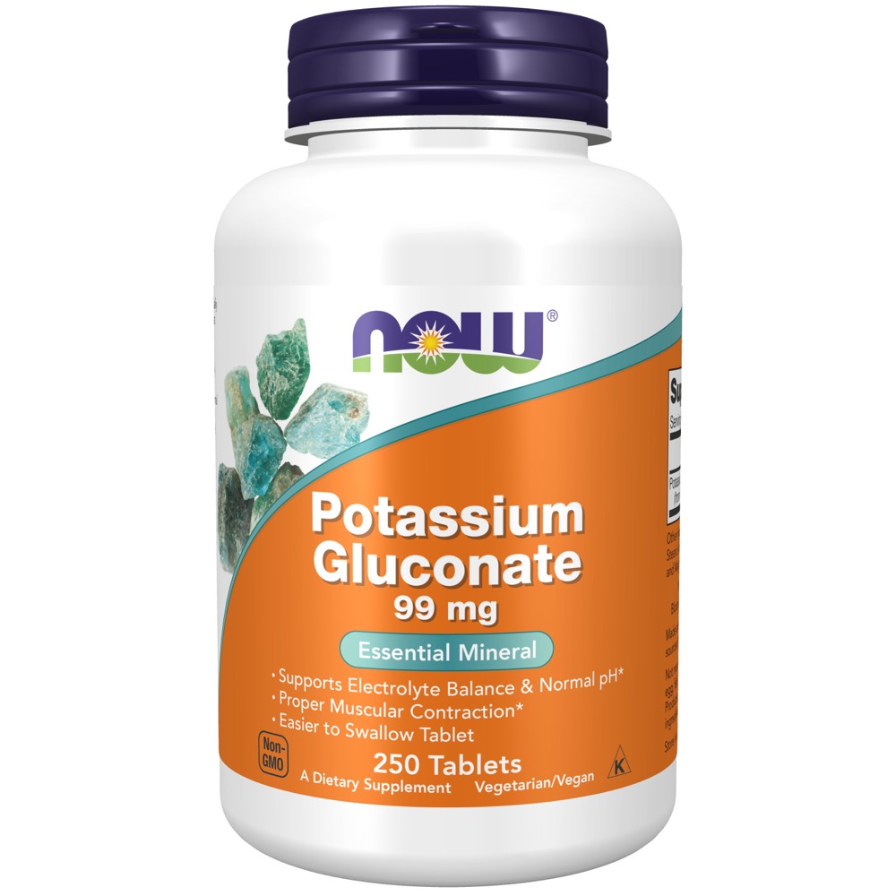 Now Vitamins - Potassium Gluconate 99Mg 250 Tabs