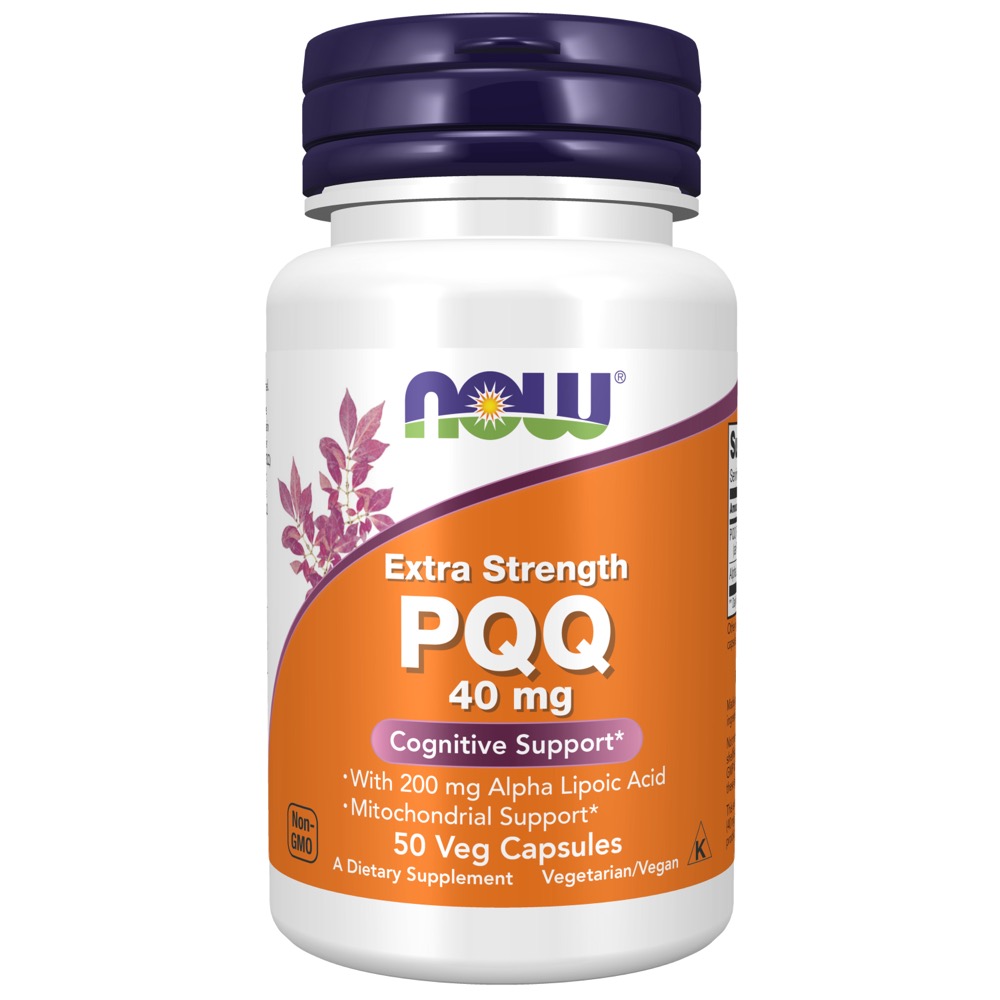 Now Vitamins - PQQ Extra Strength 40 mg 50 Vcaps