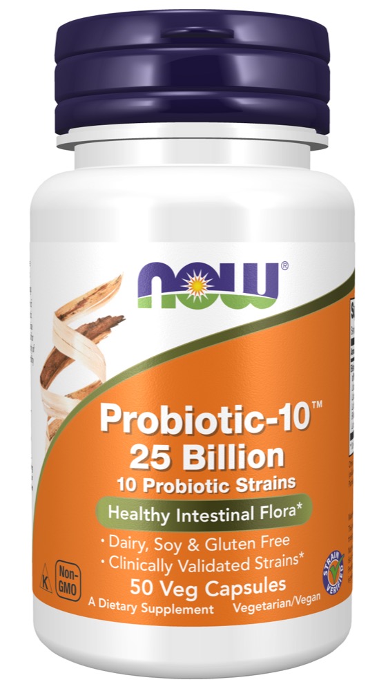 Now Vitamins - Probiotic-10 25 Billion 50 Vcaps