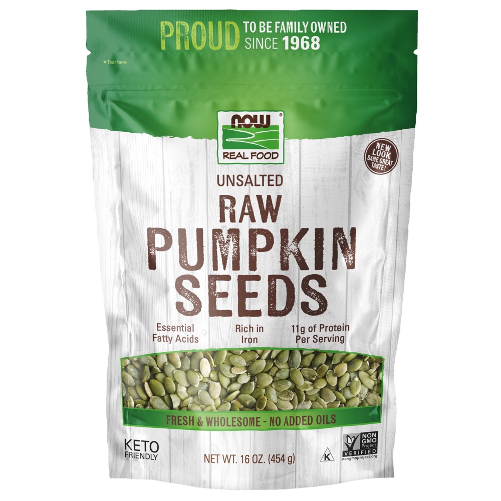 Now Vitamins - Pumpkin Seeds - Raw Unsalted 12 oz