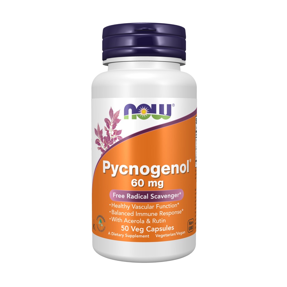Now Vitamins - Pycnogenol 60 Mg Vegetarian 50 Vcaps