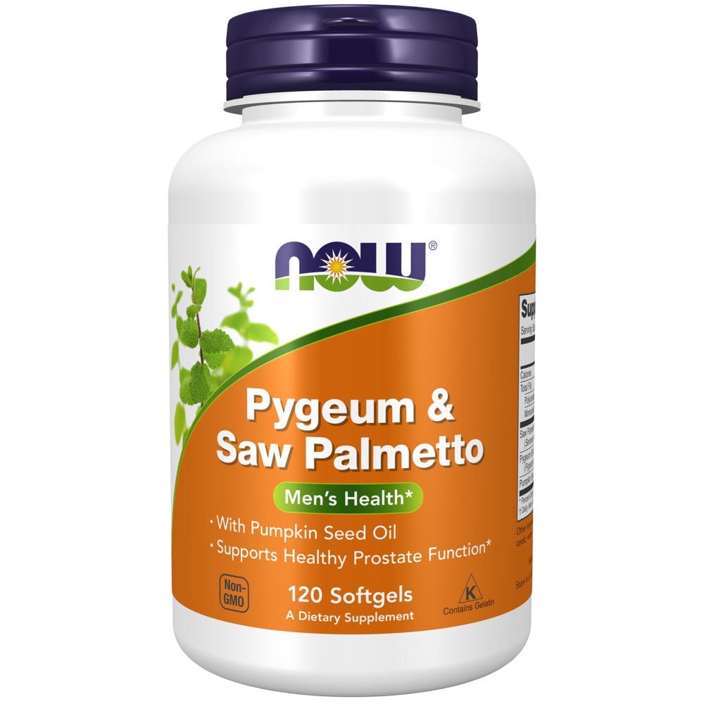 Now Vitamins - Pygeum & Saw Palm Ext 25/80Mg 120 Sgels