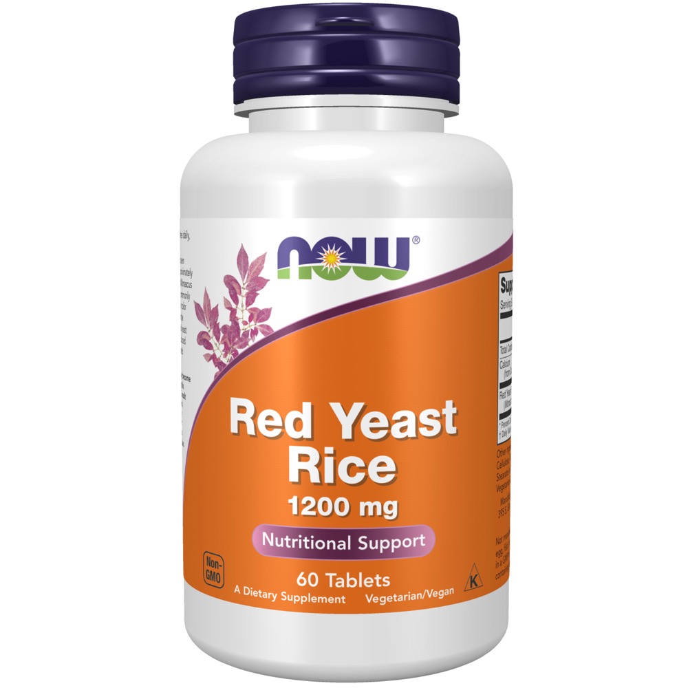 Now Vitamins - Red Yeast Rice 1200Mg 60Tabs