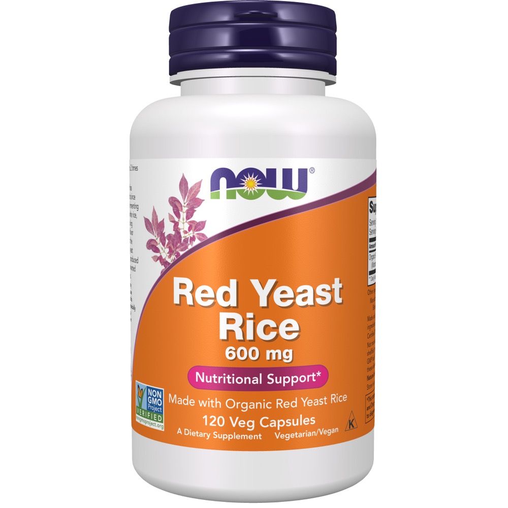 Now Vitamins - Red Yeast Rice 600 Mg 120 Vcaps