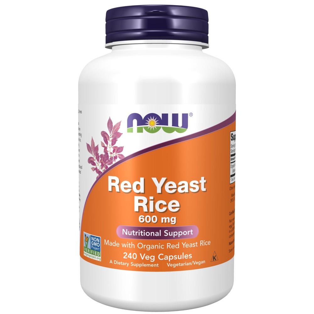 Now Vitamins - Red Yeast Rice 600 Mg 240 Vcaps