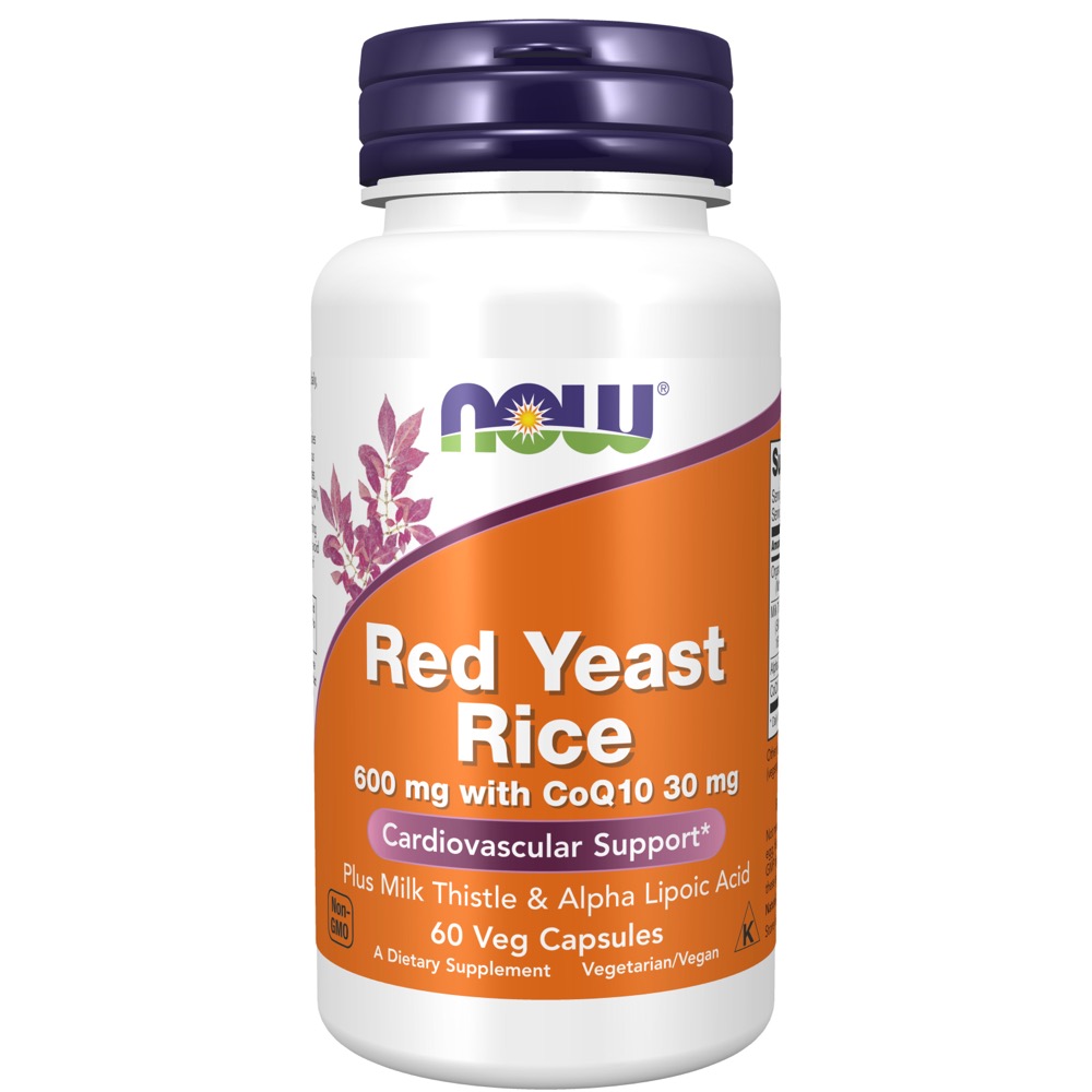 Now Vitamins - Red Yeast Rice 600 Mg With Coq10 30 Mg 60