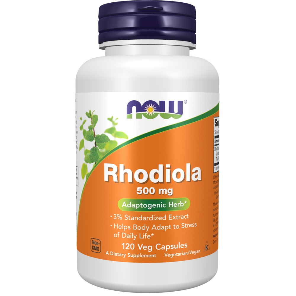 Now Vitamins - Rhodiola 500 mg 120 Veg Capsules