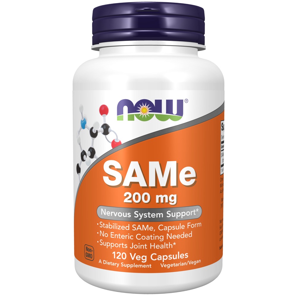 Now Vitamins - SAMe 200mg 120 Veg Capsules 