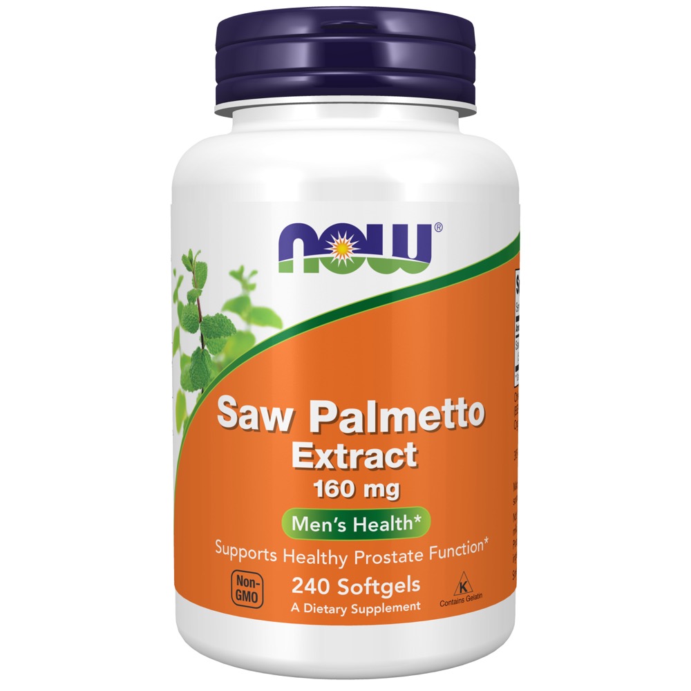 Now Vitamins - Saw Palmetto Extract 160Mg 240 Softgels