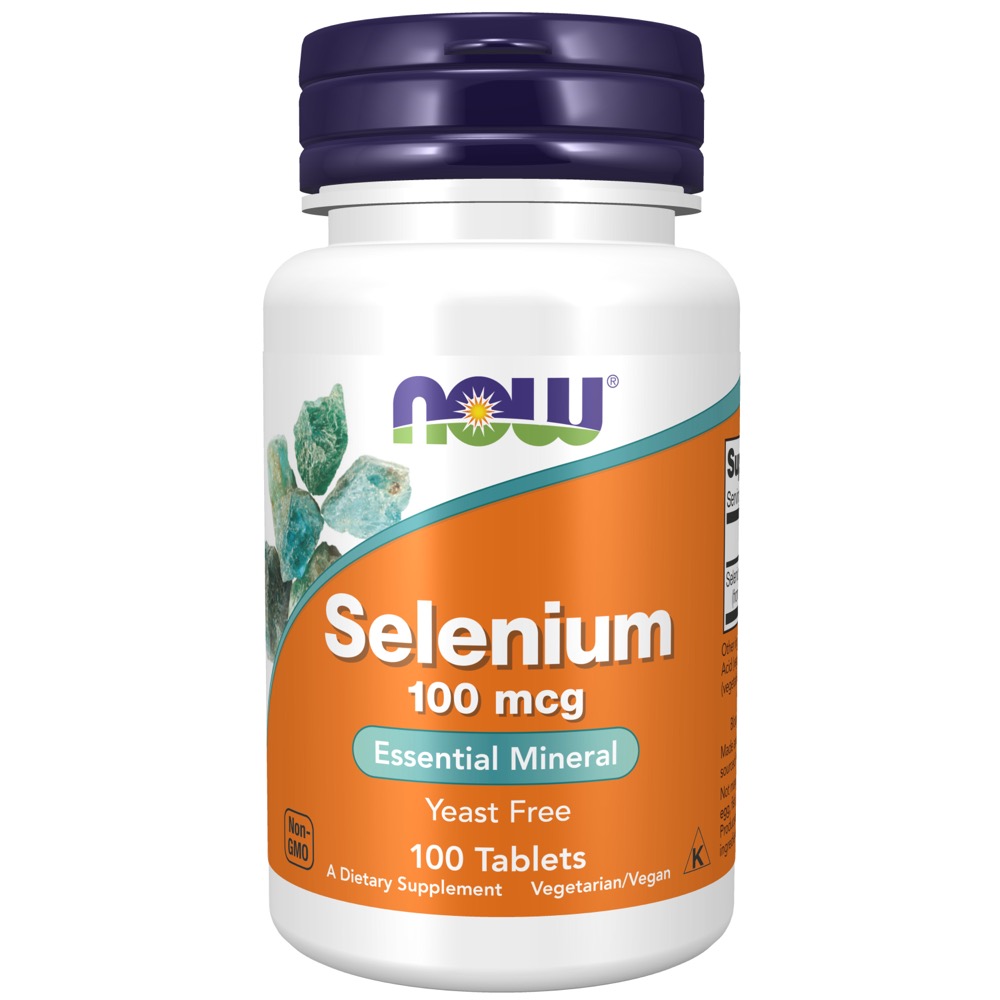 Now Vitamins - Selenium 100 Mcg Yeast Free Vegetarian 100 Tabs