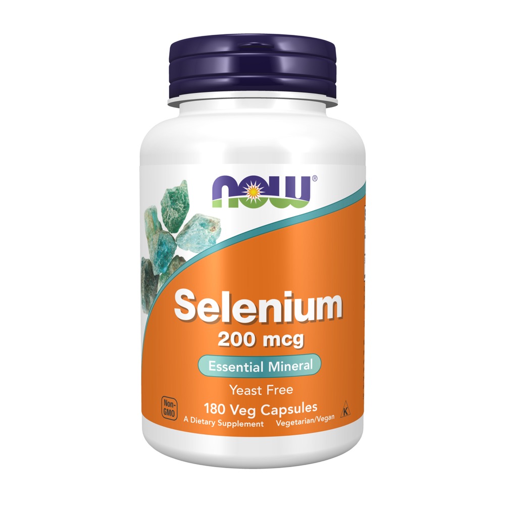 Now Vitamins - Selenium 200 Mcg-Yeast Free 180 Caps