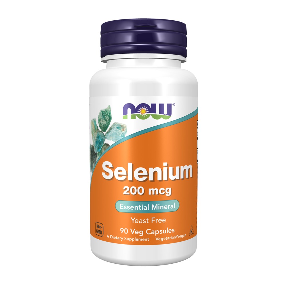 Now Vitamins - Selenium 200 Mcg Yeast Free 90 Vcaps