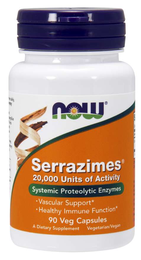 Now Vitamins - Serrazimes® 20,000 Units 90 Veg Capsules-UNAVAILABLE
