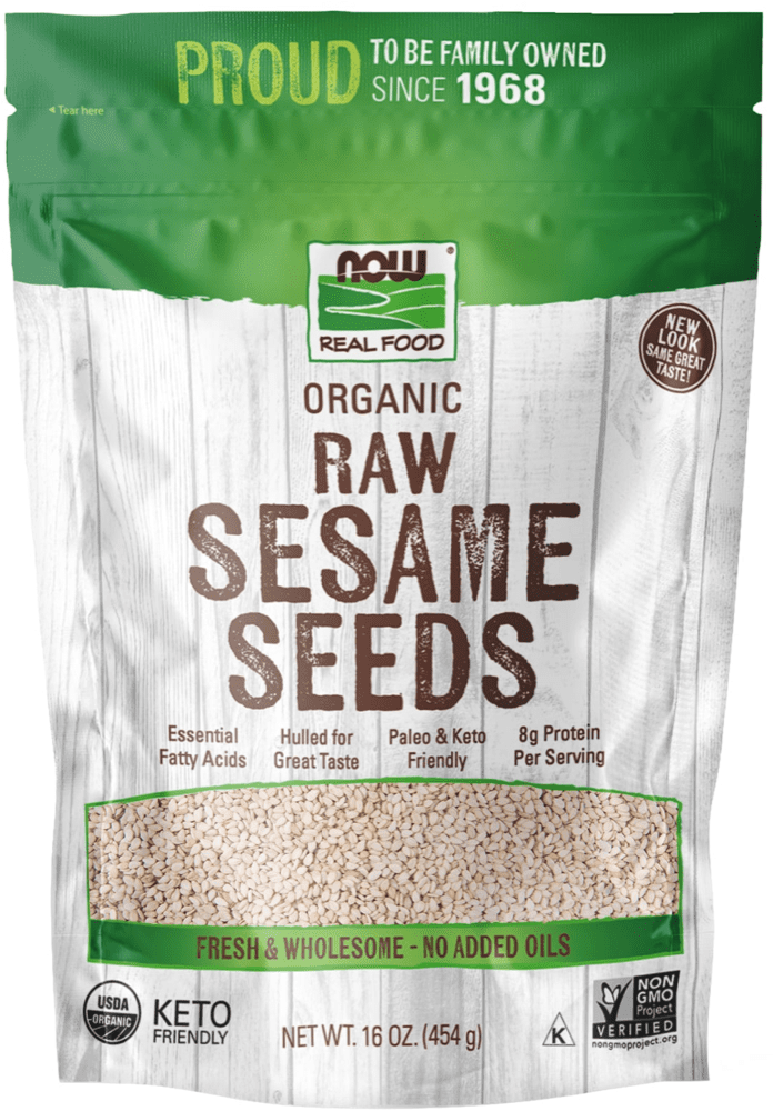 Now Vitamins - Organic Sesame Seeds Hulled 1 Lb-OUT OF STOCK