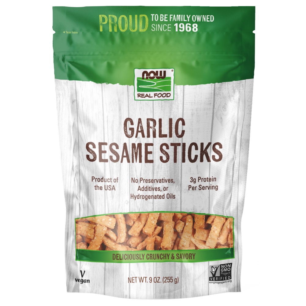 Now Vitamins - Sesame Sticks Garlic 9 oz