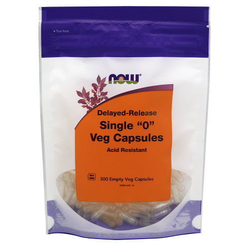 Now Vitamins - Single "0' Empty 300 DrVeg Cap Delayed Release(DR) Acid Resistant