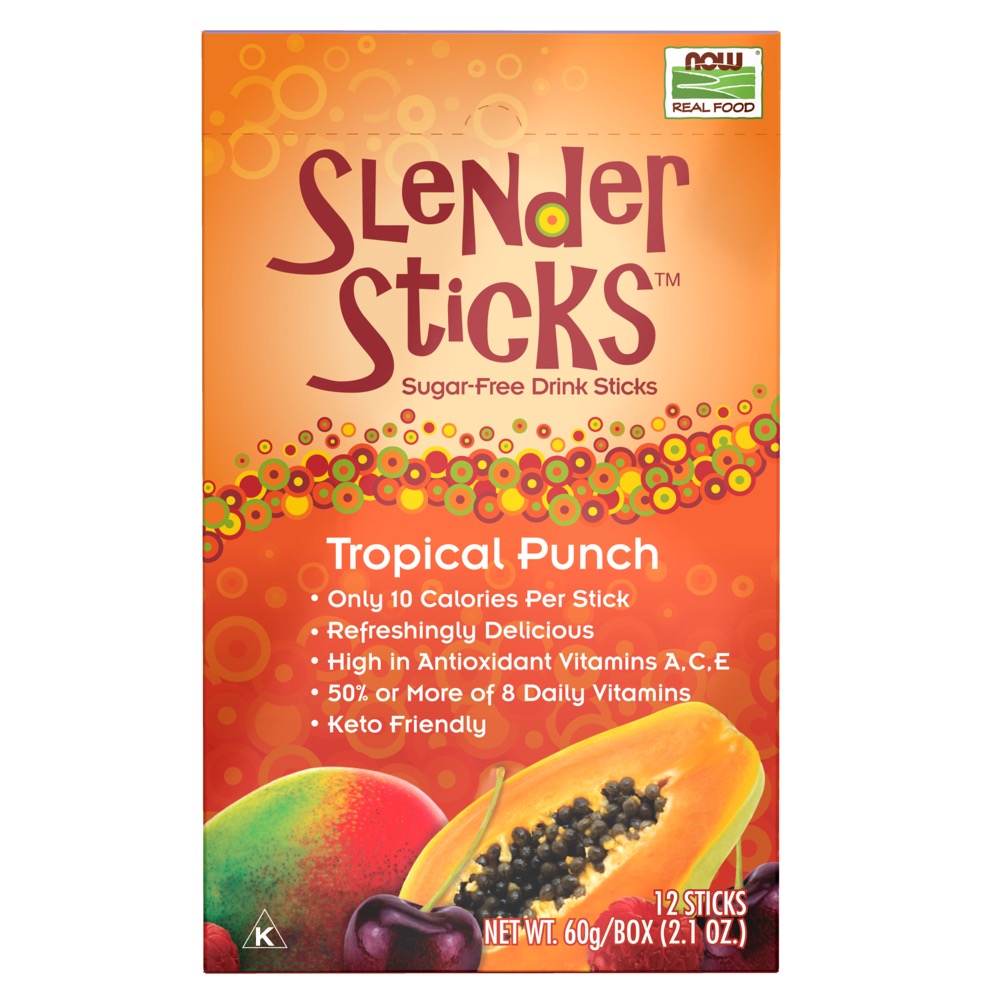Now Vitamins - Slender SticksTropical Punch With Fiber Sugar Free Drink Sticks 12/2.1 oz. Sticks