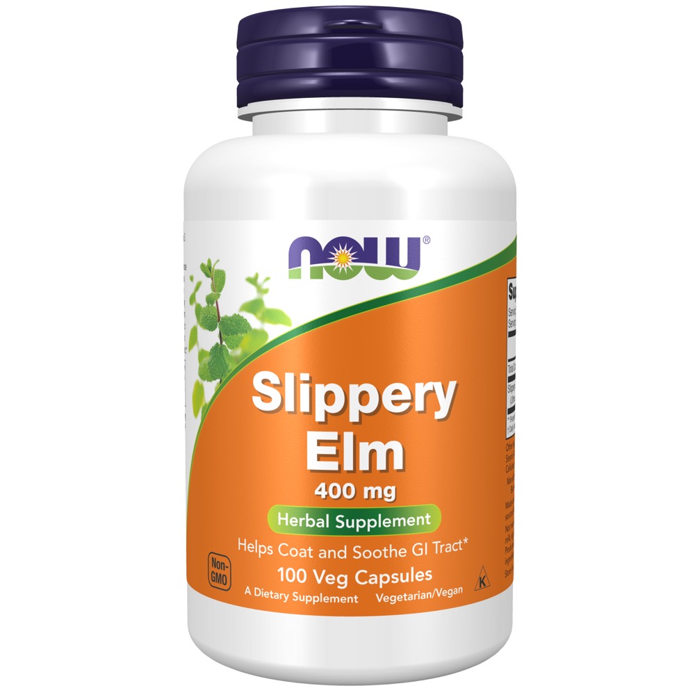 Now Vitamins - Slippery Elm 400Mg 100 Caps