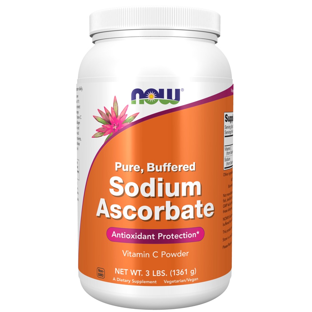 Now Vitamins - Sodium Ascorbate 3 Lb