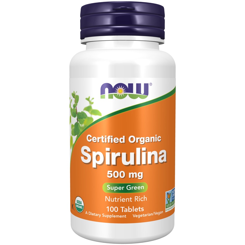 Now Vitamins - Spirulina 500 Mg 100 Tabs