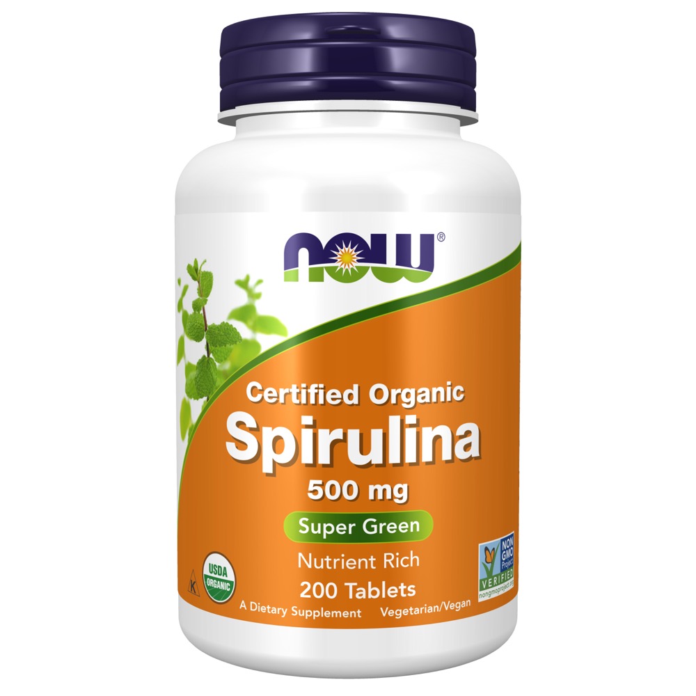 Now Vitamins - Spirulina 500 Mg 200 Tabs